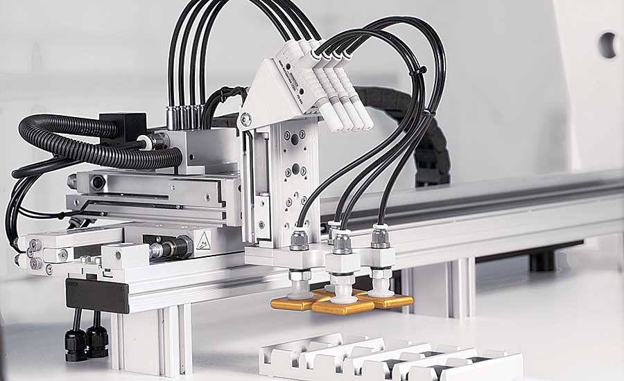Industrial use of non-rodded air cylinders