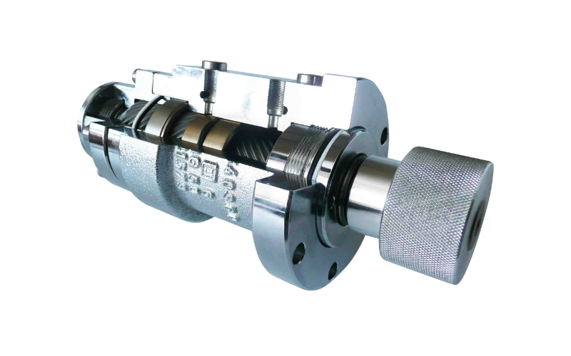 Inside a hydraulic rotary actuator