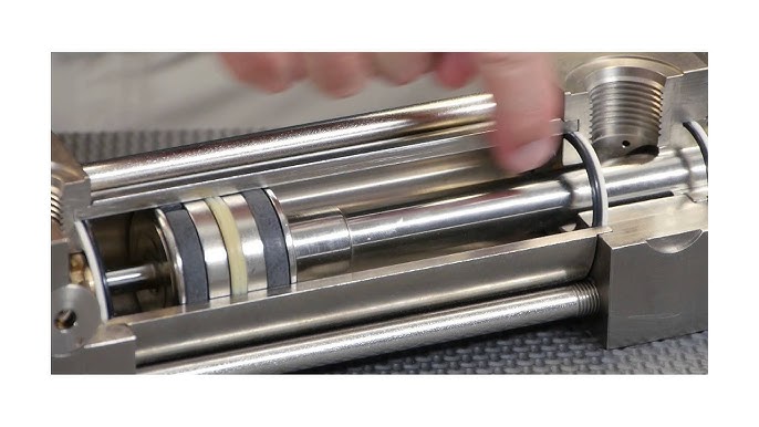 Inside a rodless air cylinder