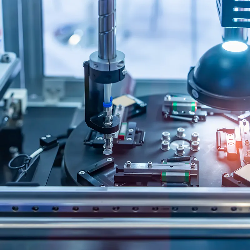 automatic pneumatic piston sucker unit on industrial machine,automation compressed air factory production; Shutterstock ID 2329195569; other: -; purchase_order: -; client: -; job: -