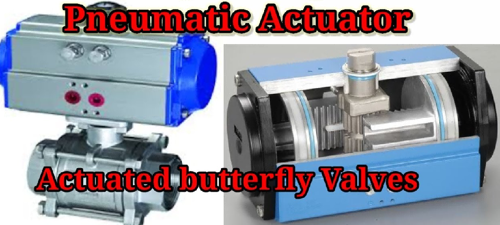 Butterfly valve with pneumatic actuator