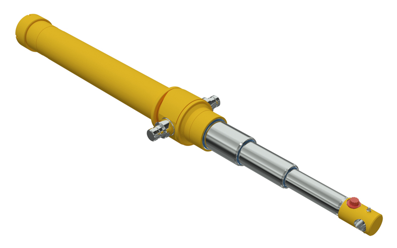 telescopic hydraulic cylinder